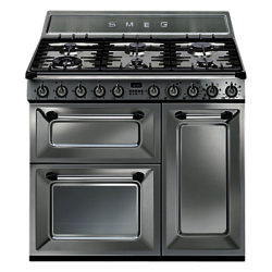 Smeg TR93X Dual Fuel Victoria Range Cooker, Stainless Steel